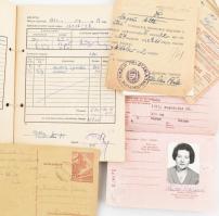 cca 1949-1980 Papírrégiség tétel, részben Rózsahegyi György (1912-1986) vendéglátóipari vezető, szál...