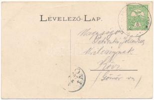 1907 Rimaráhó, Rima-Rahó, Hrachovo; Fő utca, üzlet, Ruthényi kastély parkja, várrom. Reif Emil felvé...