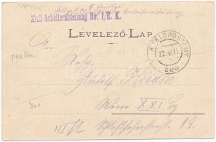 1916 Eperjes, Presov; Eperjesi janicsárok, Betlehemesek. Az Öreg Kubának koporsót mér. Fénynyomat Di...