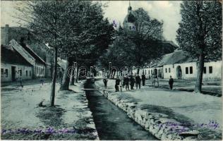 1933 Modor, Modra; Dolnia ulica / Untere Gasse / Alsó utca / street view (EK)