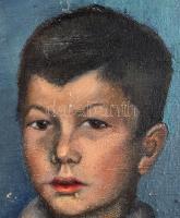 Gyenes Gitta (1888-1960): Fiú portré. Olaj, vászon, jelezve jobbra lent, apró felületi sérülésekkel,...