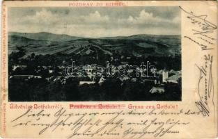 1902 Botfalu, Russóbotfalu, Bzince pod Javorinou; látkép. Horovitz Adolf kiadása / general view (fa)