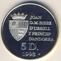 Andorra 1993. 5D Ag "Olimpia-terep sí" T:PP
