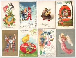46 db RÉGI ünnepi üdvözlő motívum képeslap vegyes minőségben / 46 pre-1945 greeting motive postcards in mixed quality
