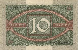 Német Birodalom / Weimari Köztársaság 1920. 10M (3x) T:I