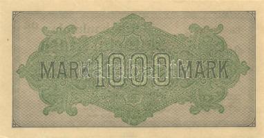 Német Birodalom / Weimari Köztársaság 1922. 1000M (2x) "Dornen" vízjellel T:I