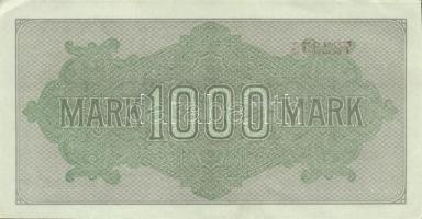 Német Birodalom / Weimari Köztársaság 1922. 1000M (2x) "Wellen" vízjellel, hatjegyű sorszá...