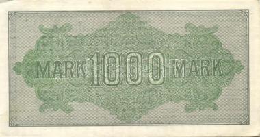 Német Birodalom / Weimari Köztársaság 1922. 1000M (2x) "Mäander" vízjellel, piros sorszámm...