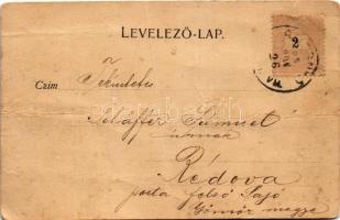 1899 (Vorläufer) Rozsnyó, Roznava; Rákóczi tér, Kováts Vass Gizella és Társa üzlete. Pauchly Nándor ...