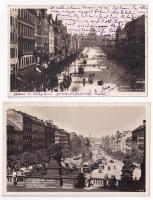 Praha, Prag, Prága, Prague; - 2 pre-1945 postcards