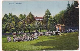 1925 Szliács-fürdő, Kúpele Sliac; napfürdő / sunbathing (EK)