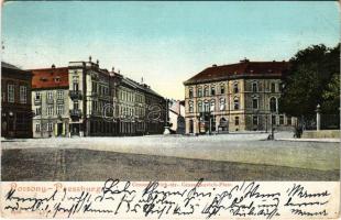 1906 Pozsony, Pressburg, Bratislava; Grassalkovich tér / Grassalkovich-Platz / square (EK)