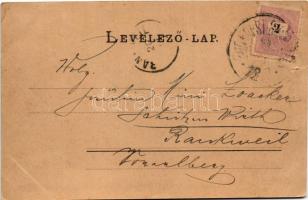 Komárom, Komárno; Téli hajókikötő, gőzhajó. Freisinger Mór kiadása / Winter-Hafen / winter port, ste...