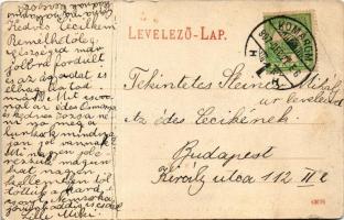 1907 Komárom, Komárno; Komáromvidéki Takarékpénztár és a Szent József ápolda bérháza, Spitzer Sándor...