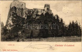 1906 Ólubló, Ó-Lubló, Stará Lubovna; Lublói vár. Grün Teofil kiadása / Lubovniansky hrad / castle (EK)