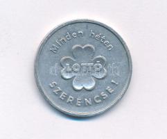 ~1960. "Lottó - Minden héten szerencse" Al Lottó zseton T:2