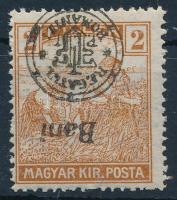 Nagyvárad 1919 Arató 2f fordított felülnyomással, Bodor vizsgálójellel (rozsda / stain)