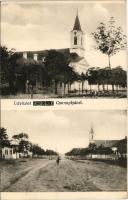 1911 Csonoplya, Tschonopel, Conoplja; templom, Fő utca / church, main street (EK)