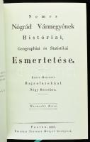 Mocsáry Antal: Nemes Nógrád vármegyének históriai, geographiai és statisztikai esmertetése. I-II. kö...