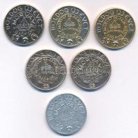 1975-1997. "Boldog Új Évet - Morvay és Jancsó ajándékbolt - Siófok" Al szerencsepénzek (6x...