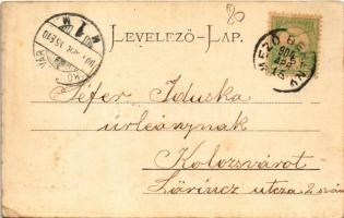 1904 Mezőberény, Nagy utca, Weisz Frieda üzlete, Távbeszélő hivatal. Piltz Márton kiadása (kis szaka...