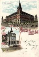 Erfurt post office litho