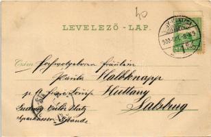 1900 Nagykanizsa, Cs. és kir. közös laktanya. Ifj. Wajdits József kiadása (EK)