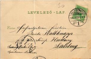 1900 Nagykanizsa, Fő tér, piac. Ifj. Wajdits József kiadása (EK)