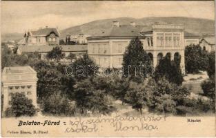 1903 Balatonfüred, látkép, villa. Grüner Simon kiadása