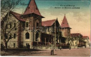 1924 Keszthely, Hullám és Balaton szállodák. Nádai Ignác kiadása (EK)