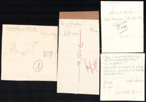 Szegő Gizi (Gis), (1902-1985): Ludas Matyiban megjelent grafikák, karikatúrák vázlatai. 14 db. Vegye...