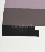 Mark (Márkus), Anna (1928-): Geometrikus kompozíció, 1990. Szitanyomat, papír, jelzett, művészpéldán...