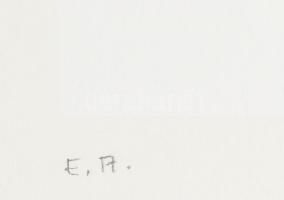 Mark (Márkus), Anna (1928-): Geometrikus kompozíció, 1990. Szitanyomat, papír, jelzett, művészpéldán...