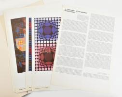 1994 Vasarely, Victor (1908-1997): Hatlapos teljes mappa (teljes a borítóval együtt). Bp., é.n., Vas...