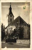 1943 Székelykeresztúr, Kristur, Cristuru Secuiesc; Református templom / Calvinist church. Nagy fényképész, photo