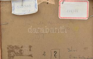 Olvashatatlan jelzéssel (jobbra lent): Férfi portré, 1914. Olaj, karton. Hátoldalán Rippl-Rónai Ödön...