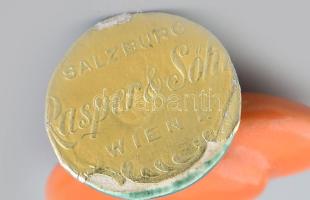 Rasper & Söhne porcelán szív, kézzel festett, jelzett, hibátlan, m: 3 cm