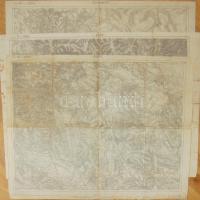 cca 1900 Hliboka, Czermowitz, Belbor 3 katonai térkép / 3 military maps