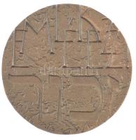 Gáti Gábor (1937-) DN "Scheiber Sándor Díj / Emlékezz" kétoldalas bronz plakett (82mm) T:1...