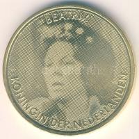 Hollandia 2005. 10€ Ag aranyozva "Beatrix uralkodásának 25. évfordulója" T:BU
