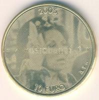 Hollandia 2005. 10€ Ag aranyozva "Beatrix uralkodásának 25. évfordulója" T:BU