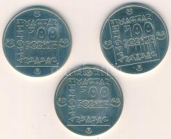 1985. 100Ft 3klf db "Természetvédelem - vadmacska, mocsári teknős, vidra" sor T:BU