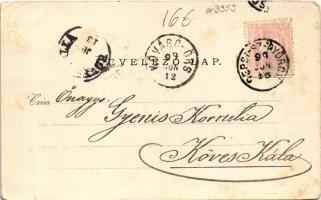 1899 (Vorläufer) Sepsiszentgyörgy, Sfantu Gheorghe; város látképe. Benkő M. kiadása / bridge (EK)