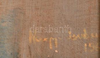 Nagy István jelzéssel: Három grácia. Olaj, farost, fakeretben, 65x59 cm