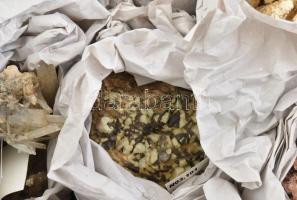 Nagyméretű ásvány gyűjtemény, füstkvarc, dolomit, amazonit, gipsz, hegyikristály, coelestin, kalcit,...