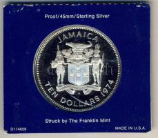 Jamaica 1974. 10$ Ag "Sir Henry Morgan" T:PP Eredeti tokban, tanúsítvánnyal!