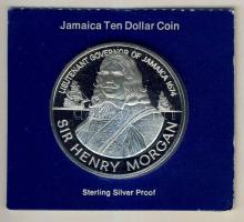 Jamaica 1974. 10$ Ag "Sir Henry Morgan" T:PP Eredeti tokban, tanúsítvánnyal!