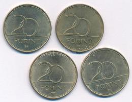 2003. 20Ft Cu-Ni-Zn "Deák" (4x) T:1-,2 az egyiken kis ü., karc 
Adamo FOEM2