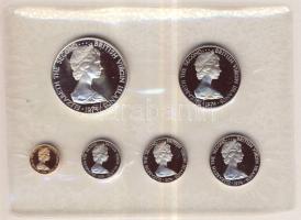 Brit Virgin-szigetek 1974. 1c-1$ 6klf db, szettben, benne Ag T:PP Eredeti díszdobozban, tanúsítvánnyal!