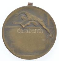 1933. kétoldalas bronz magasugró díjérem füllel (38mm) T:2